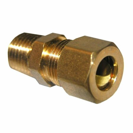 LARSEN SUPPLY CO 0.37 in. Brass Compression Male Adapter, 6PK 208042